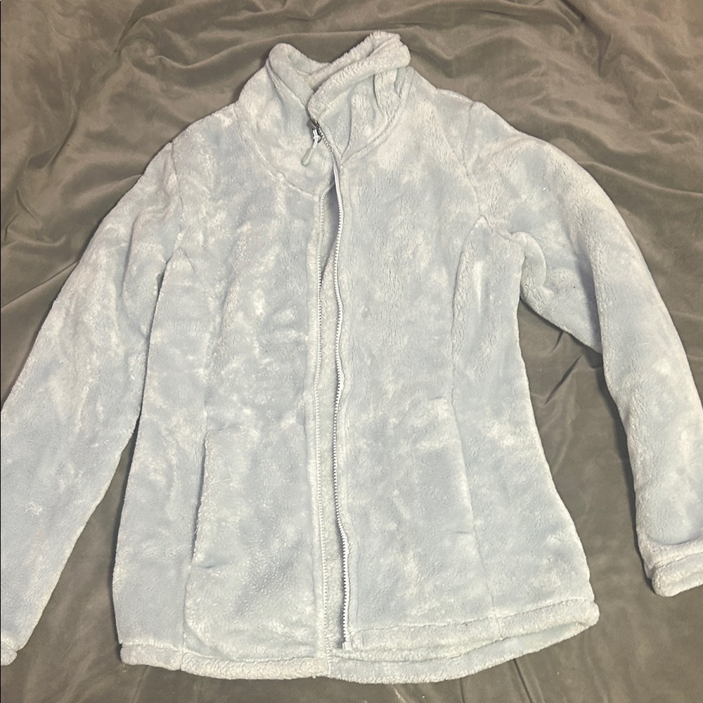 Cozy Light Blue Fleece Jacket